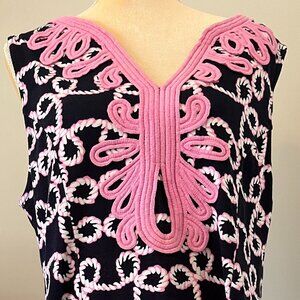 Crown & Ivy Asymmetrical Dress - Pink and Black